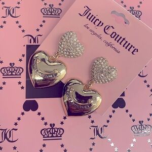 Juicy Couture Heart shape Earrings NWT